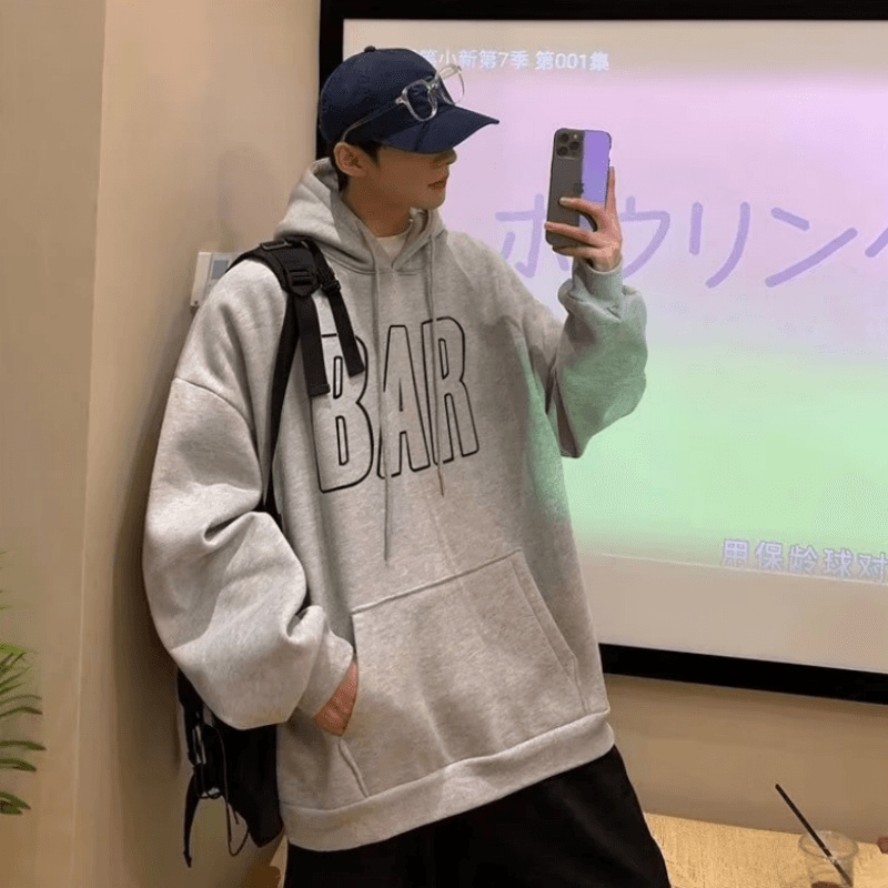 Áo Hoodie In Chữ Thời Trang Nhật Bản Chất Lượng Cao Cho Nam Size M-5XL