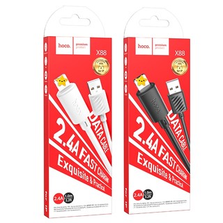 Cáp sạc nhanh cho ip/tablet táo hoco x88 sạc nhanh 2.4a dài 1m