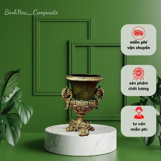 Bình hoa cúp s9 composite mã bh57, lọ cắm hoa cao cấp,bình cắm hoa, bình trang trí