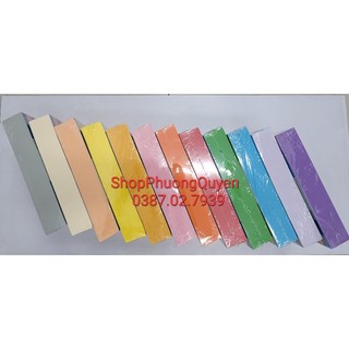 Giấy màu A4 80gsm 1 xấp 500 tờ mix đủ 12 màu