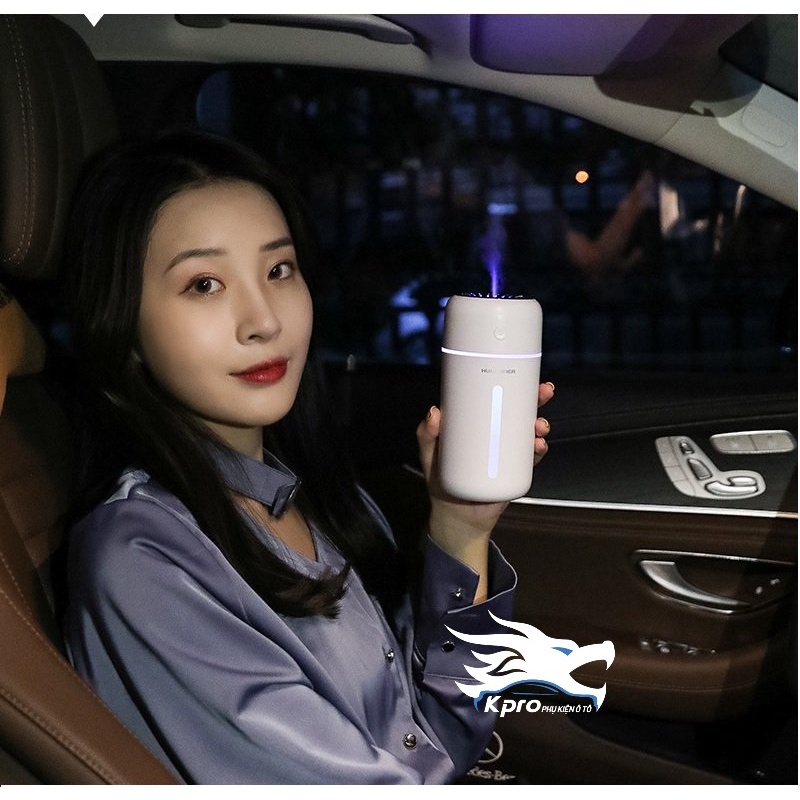 Máy tạo độ ẩm, máy xông tinh dầu, máy phun tinh dầu sử dụng pin sạc cho ô tô - Hàng Kpro chất lượng cao