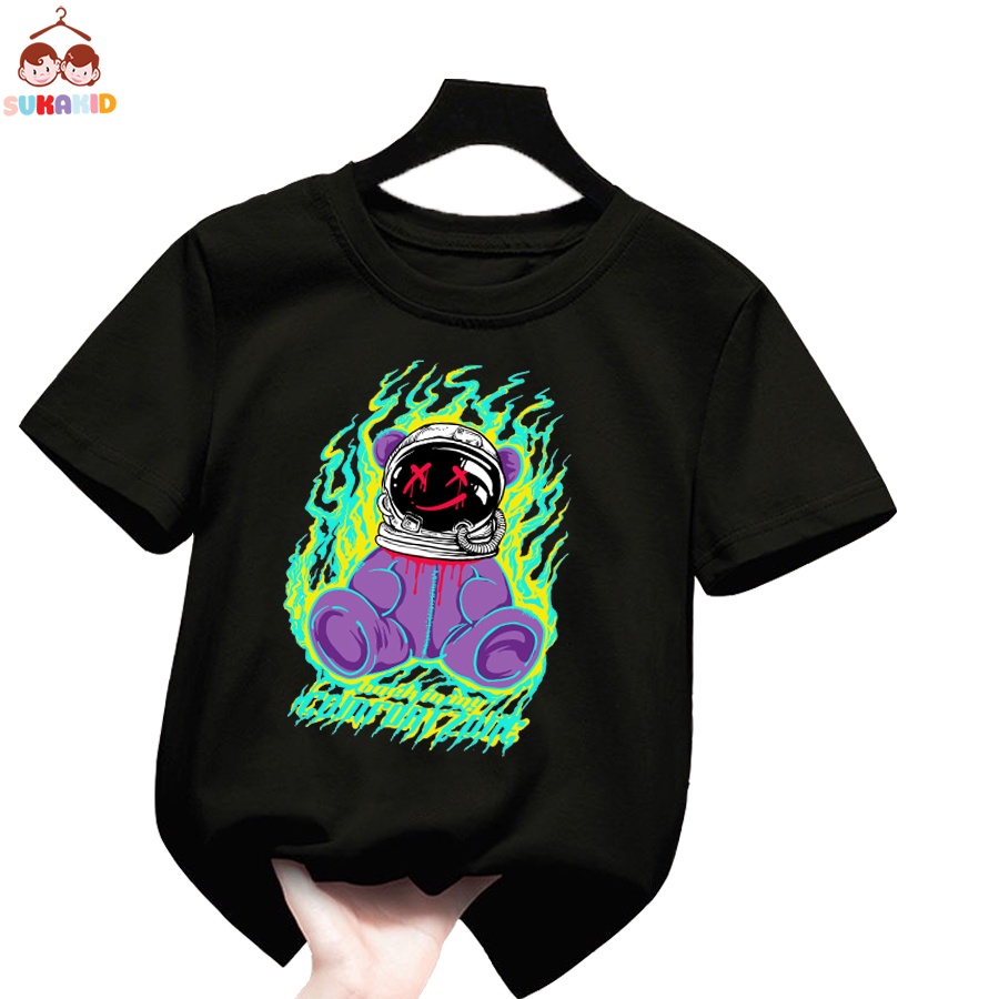 Áo thun hình gấu comfoat Bé trai và gái.áo cho bé từ 6kg-30kg.AL54.