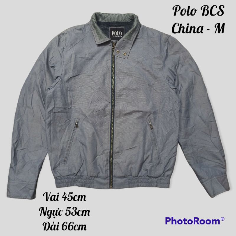 Áo Khoác Bomber khóa kéo Polo BCS