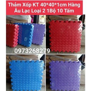 [ BỘ 10 TẤM ] thảm xốp lót sàn.thảm xốp trải sàn kích thước 40*40*1cm hàng âu lạc loại 2 lỗi tùy tấm giá 85000