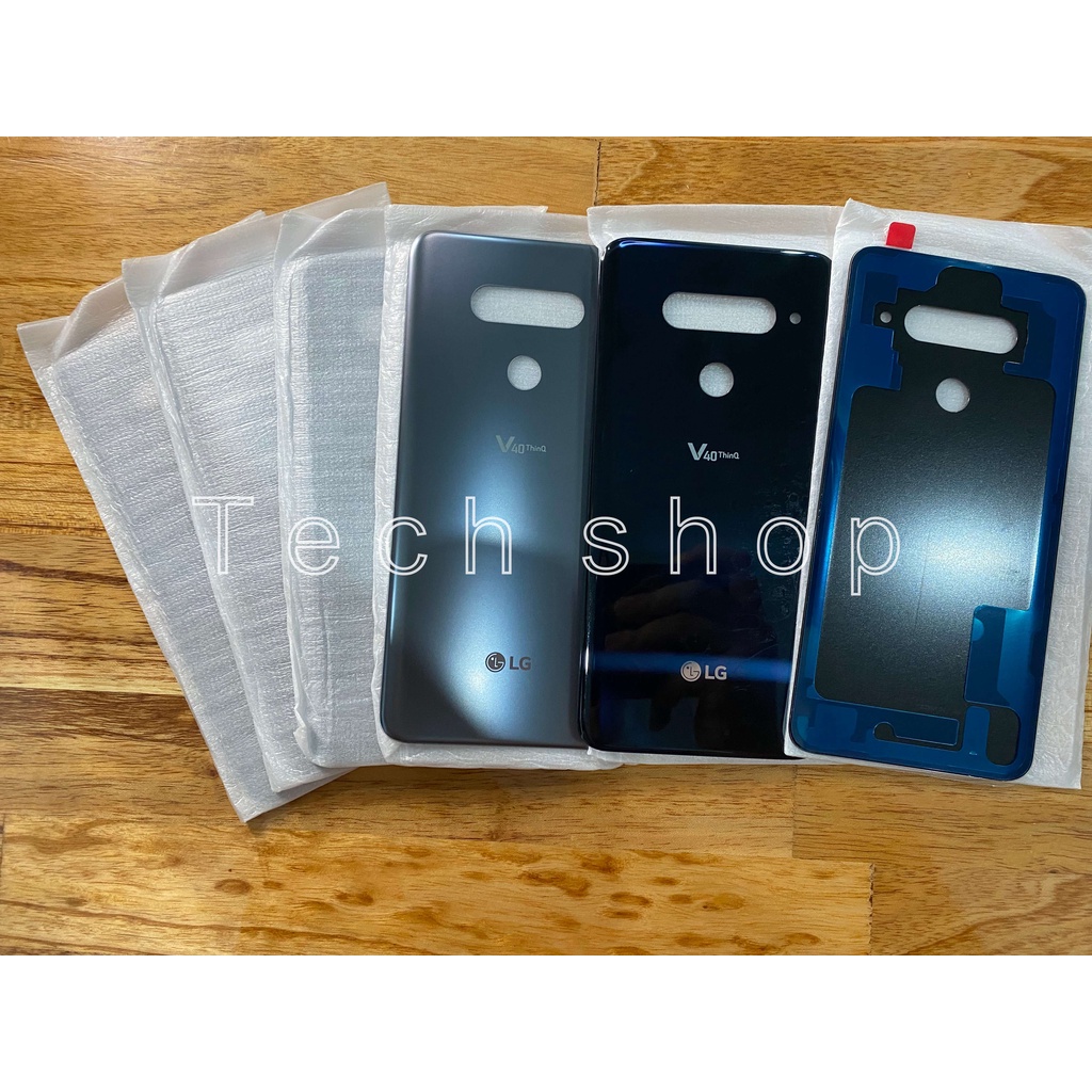 Nắp lưng zin hãng LG V40 ThinQ kèm ron keo, kính camera lg v40