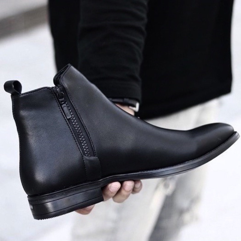 Chelsea boots khoá kéo, zip boots, mẫu hot nhất 2023