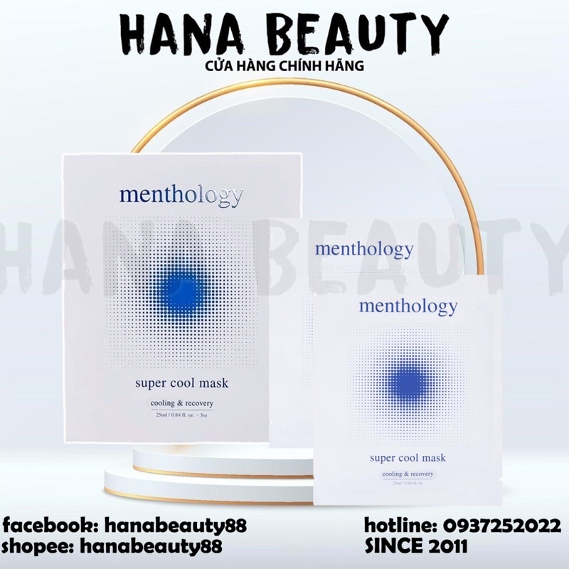 Mặt Nạ Làm Lạnh Tê Mát Da Menthology Super Cool Mask 25ml