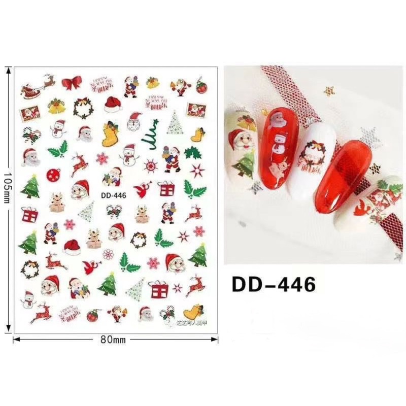 Sticker noel trang trí nails