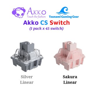Bộ Switch Akko CS Silver/ Sakura (45 switch) - Hàng chính hãng