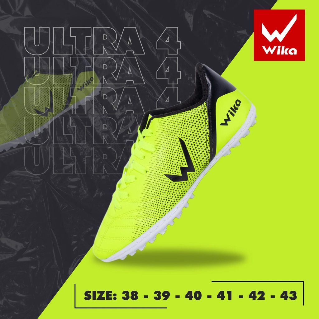 Giày Đá Bóng, Giày Đá Banh Wika Ultra 4 chính hãng phù hợp nhiều loại sân - Tặng tất.