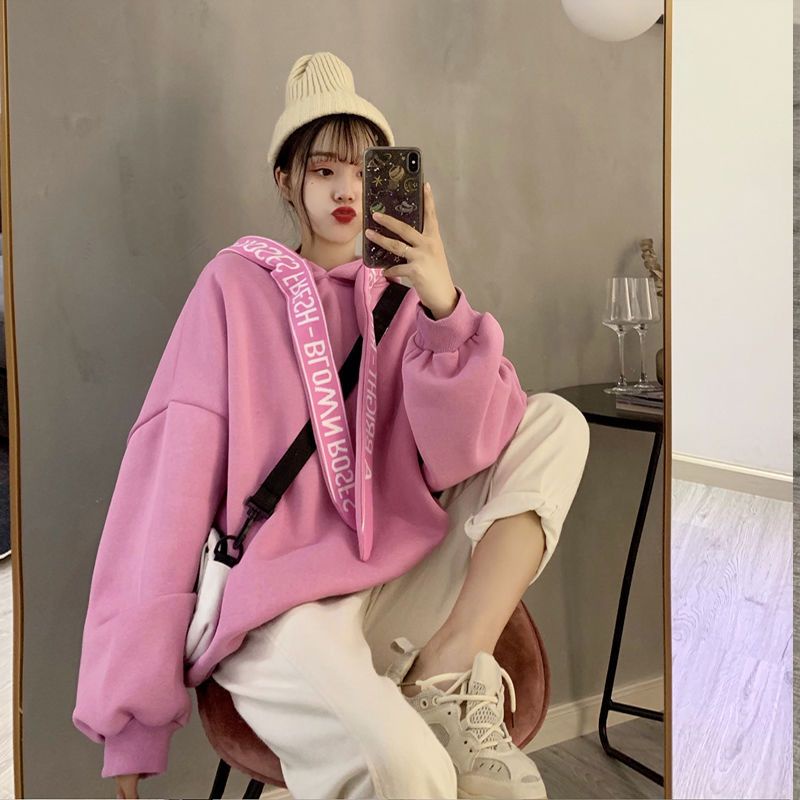 Áo Sweater Dáng Rộng Phong Cách Hàn Quốc Dễ Thương Cho Nữ