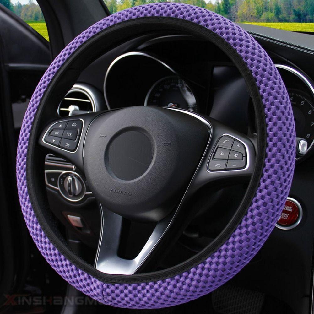 MAYSHOW Vỏ BọC Vô Lăng DạNg LướI Co DãN ThoáNg Khí 36-38cm Cho Xe