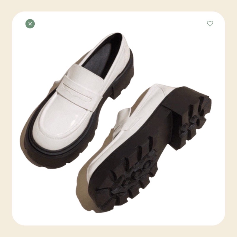 Giày Loafer da PU chất đẹp, giày loafer đế cao 6cm dành cho nữ siêu xinh