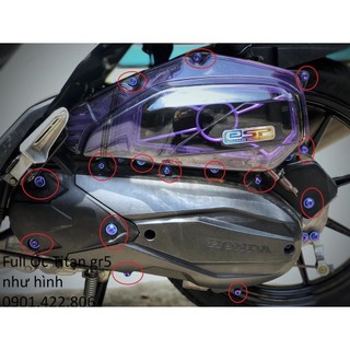 Combo 15 ốc titan gr5 vario 125/150