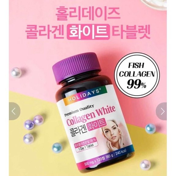 Collagen trắng da, viên uống trắng da, collagen đẹp da Collagen Holidays