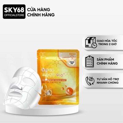Mặt nạ bổ sung Collagen 3W Clinic Fresh Coenzyme Q10 Mask Sheet 23ml
