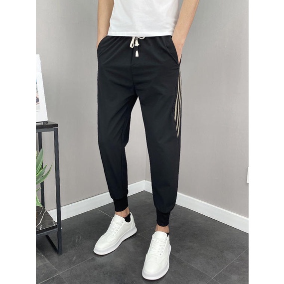 Quần Jogger Nam  3 Sọc Thun Poly Phong Cách Thể Dục Thể Thao Năng Động Cá Tính  KIMME FASHION