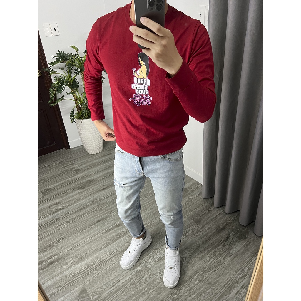 Áo thun tay dài nam cực đẹp