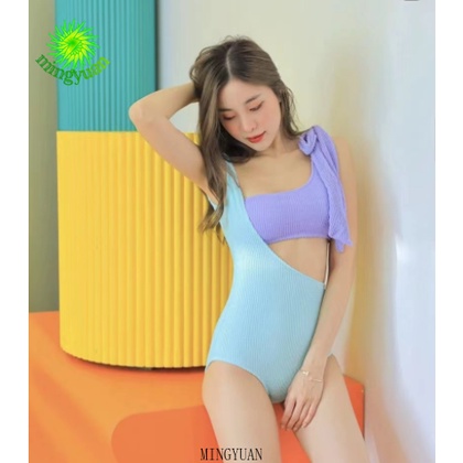 Đồ Bơi Một Mảnh Lưng Cao Dáng Ôm Màu Sắc Đơn Giản Cho Nữ