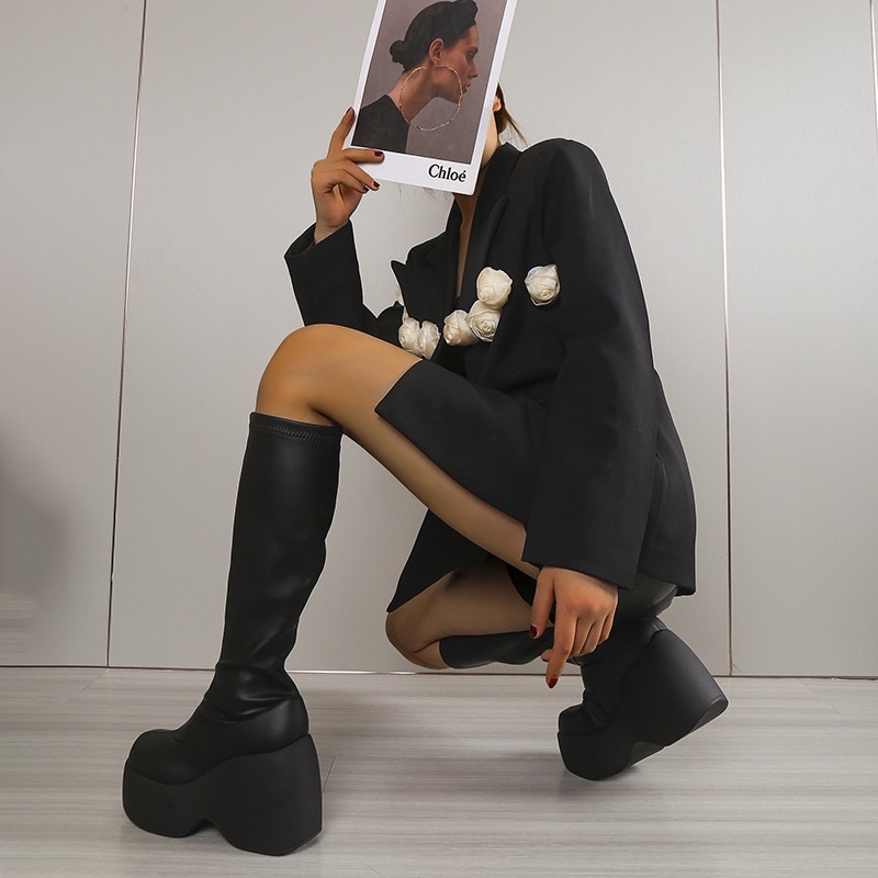 BỐT ĐÙI B55 PLATFORM ĐẾ CAO 12CM