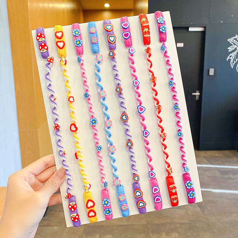 Phụ kiện dây quấn tóc thời trang siêu cute cho bé gái