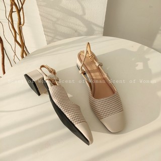 Giày nữ dáng slingback thanh lịch gót cao 5cm