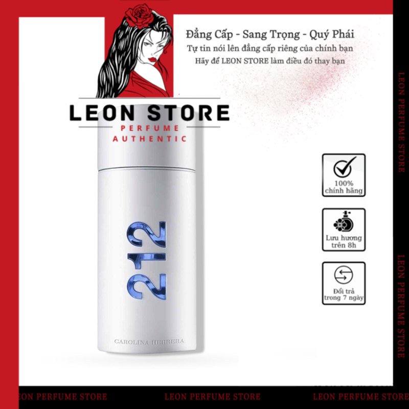 💎LEON💎 Nước hoa 𝐶𝑎𝑟𝑜𝑙𝑖𝑛𝑎 𝐻𝑒𝑟𝑟𝑒𝑟𝑎 212 𝑀𝑒𝑛 𝐴𝑞𝑢𝑎