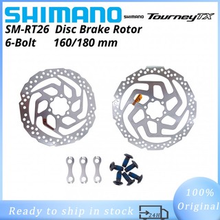 [Mã CLS2403F giảm 30k đơn 150k] Đĩa phanh xe đạp 6 bu lông SHIMANO ALTUS M2000 SM RT26 M610 RT56 M6000 160MM 180MM