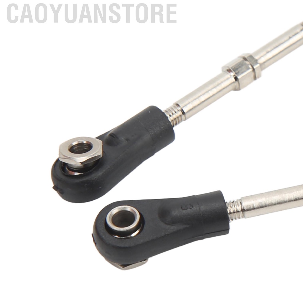 Caoyuanstore 2pcs RC Car Steering Linkage Link Rod Set For ZD 10421 1/10 Racing Vehicle