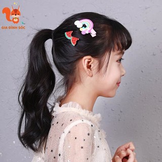 Set 14 kẹp tóc cho bé họa tiết dễ thương
