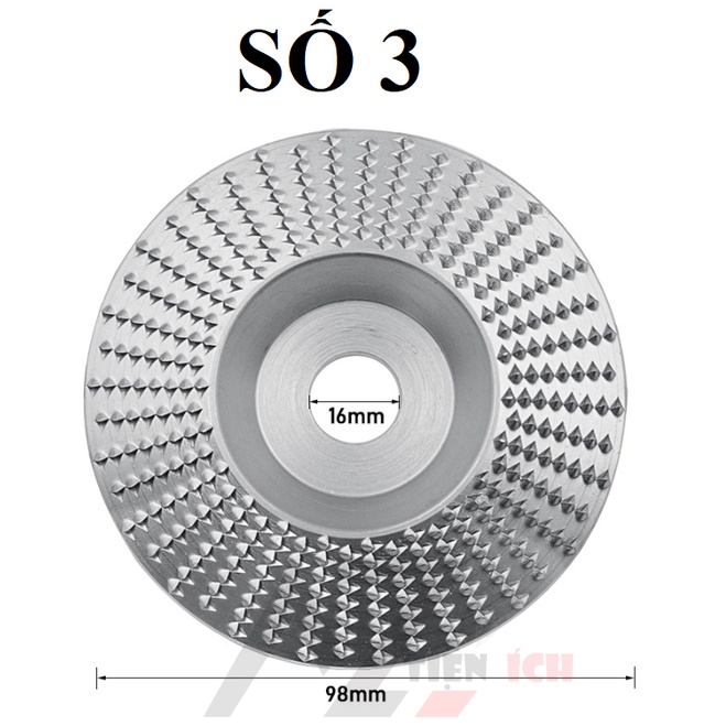 Đĩa mài gỗ, đĩa chà nhám gắn máy mài máy cắt cầm tay - lưỡi mài gỗ