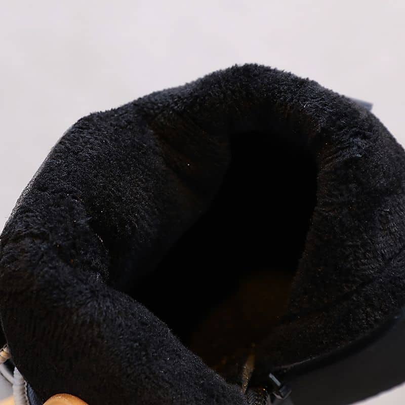 Giày búp bê đính nơ cho bé gái lót nỉ siêu ấm