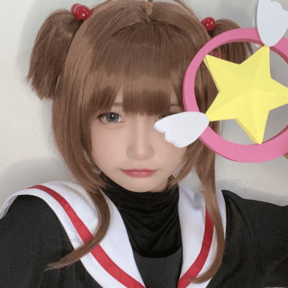 Tóc Giả Bằng Sợi Tổng Hợp Hóa Trang Nhân Vật Kinomoto