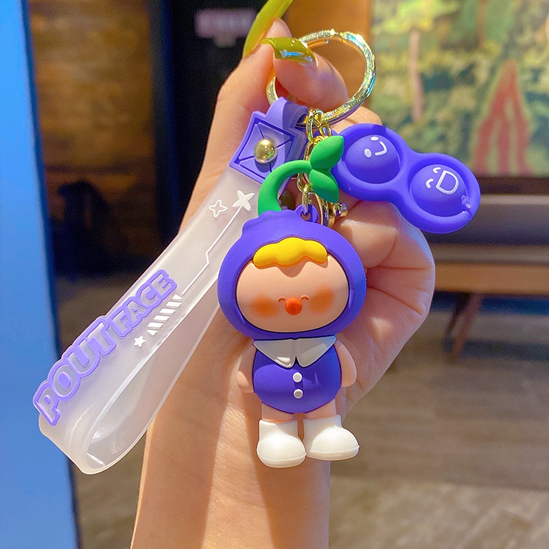 Móc Khóa Hình Hoạt Hình Sáng Tạo Dễ Thương