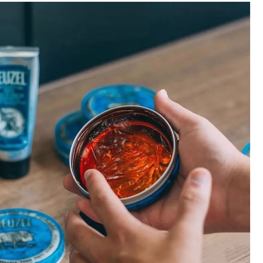 Sáp Vuốt Tóc Nam REUZEL Blue Pomade - Lợn Xanh - 113gram