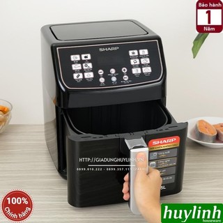 Nồi chiên không dầu Sharp KF-AF55EV-BK - 5.5 lít