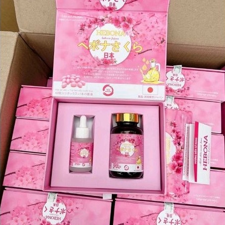 Viên uống HEBONA Thơm Cơ Thể Hộp 60viên kèm Tinh Dầu Thơm