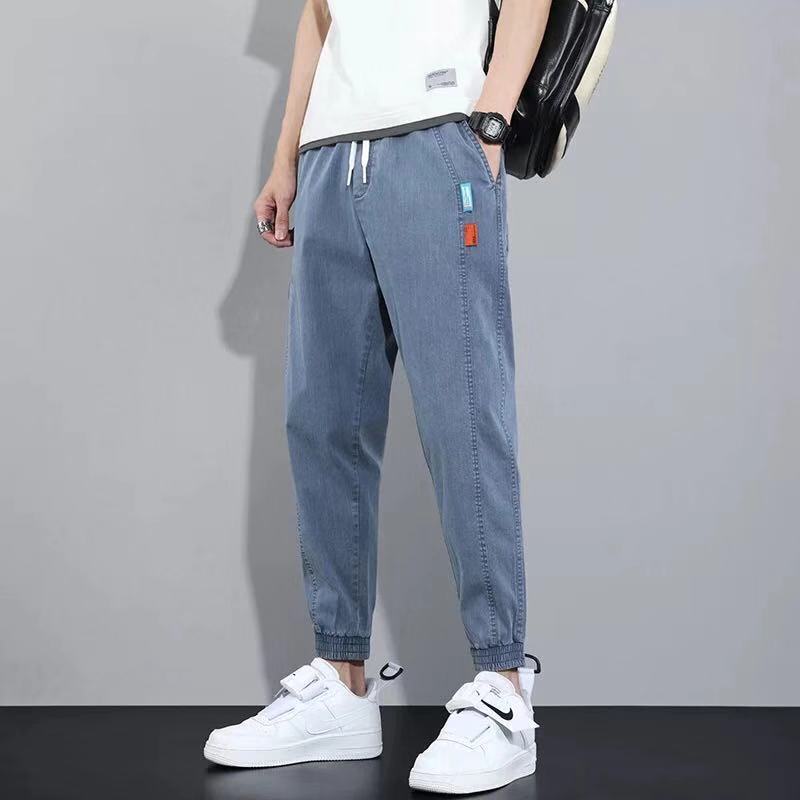 Quần jeans Dài Lưng Thun Phong Cách Hàn Quốc Mới Cho Nam