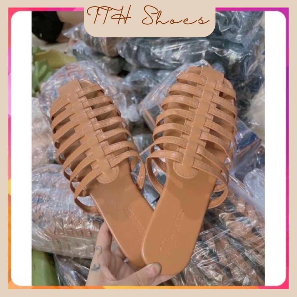 Dép rọ mũi đan dây nhiều màu phong cách thời trang trẻ trung năng động bigsize - TTH_SHOES