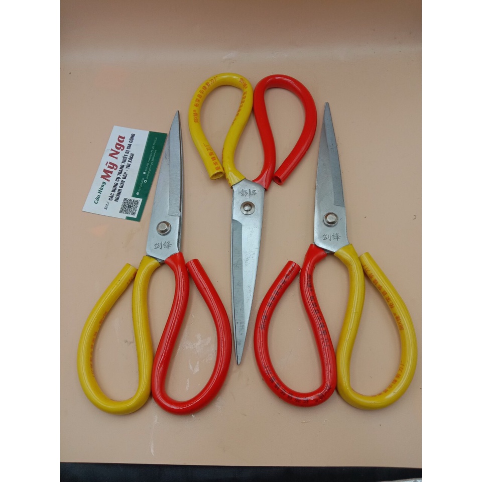 Kéo cán 2 màu cỡ 26cm x11