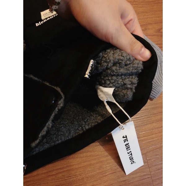 Khoác kaki dày lót lông phối len bé trai hàng qc siêu đẹp