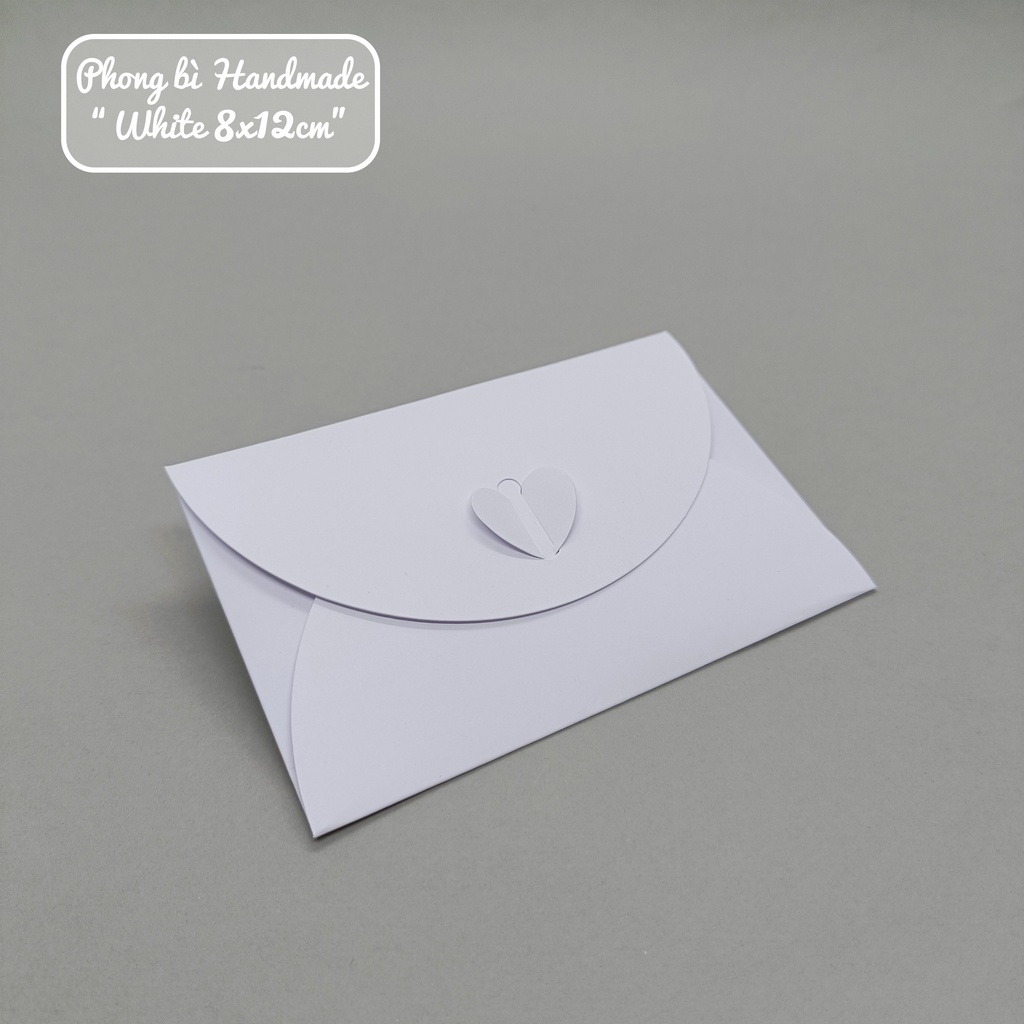 Bao thư giấy Kraft, phong bì vintage kích thước 8x12cm