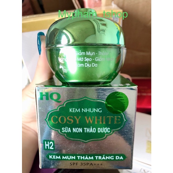 Kem Nhung Cosy White Sữa Non Thảo Dược H2_ Kem Giảm Mụn ,Ngừa Thâm ,Dưỡng Trắng Da 18gr