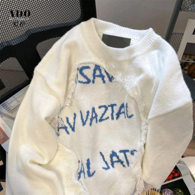 Áo Khoác Sweater Dệt Kim Kiểu vintage Nhật Bản Thời Trang Thu Đông Cho Nam Và Nữ