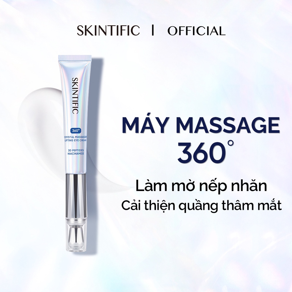 Kem mắt nâng cơ đầu pha lê massage 360 độ SKINTIFIC 20g | BigBuy360 - bigbuy360.vn