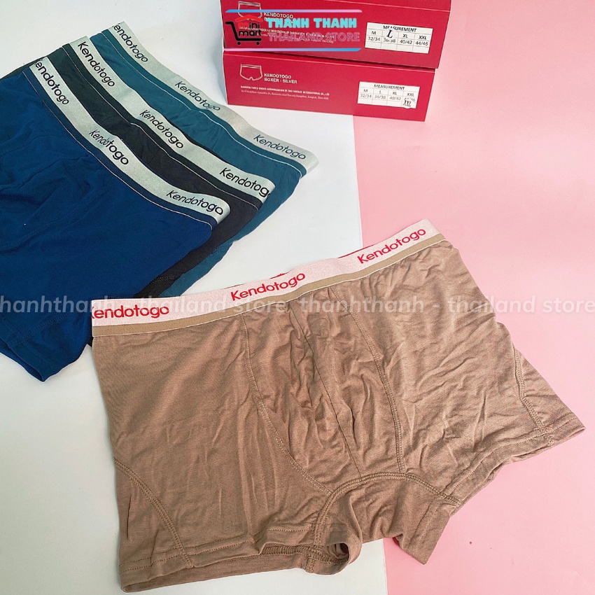 Quần Sịp Nam Kendo Silver Thái Lan, Chất coton mềm, co giản 4 chiều