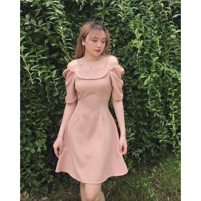 Đầm đắp ngực 3 nút