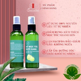 Xịt mọc tóc tinh dầu bưởi xanh kích thích mọc tóc dưỡng mượt tóc chai 100ml