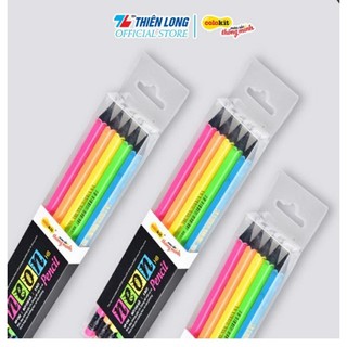 Bút chì gỗ Neon Thiên Long Colokit GP-C02(1 vĩ /5 cây)