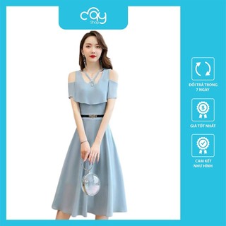 Đầm voan công chúa hở vai nhẹ nhàng nữ tính Thời Trang Mây 13062